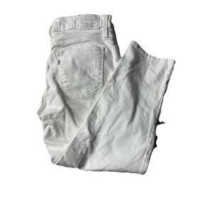 Women's Levi Strauss White Denim Capri Jeans Size 28. BR